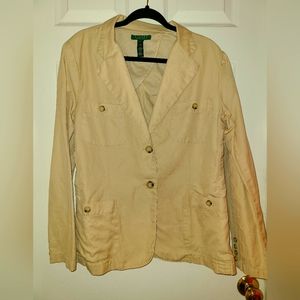 Lauren Ralph Lauren Khaki Blazer Jacket